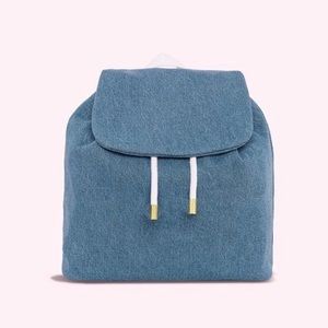 Stoney Clover Lane Denim Drawstring Backpack